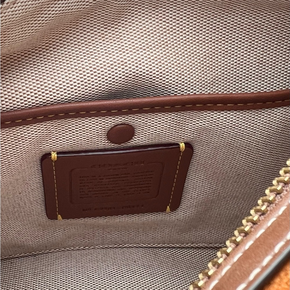 COACH Rogue Bag 25 in Signature Textile Jacquard Brown - Picture 13 of 16